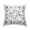 Stupell Industries Abstract Rustic Mosaic Circle Pattern Illustration Throw Pillow 18" x 18"
